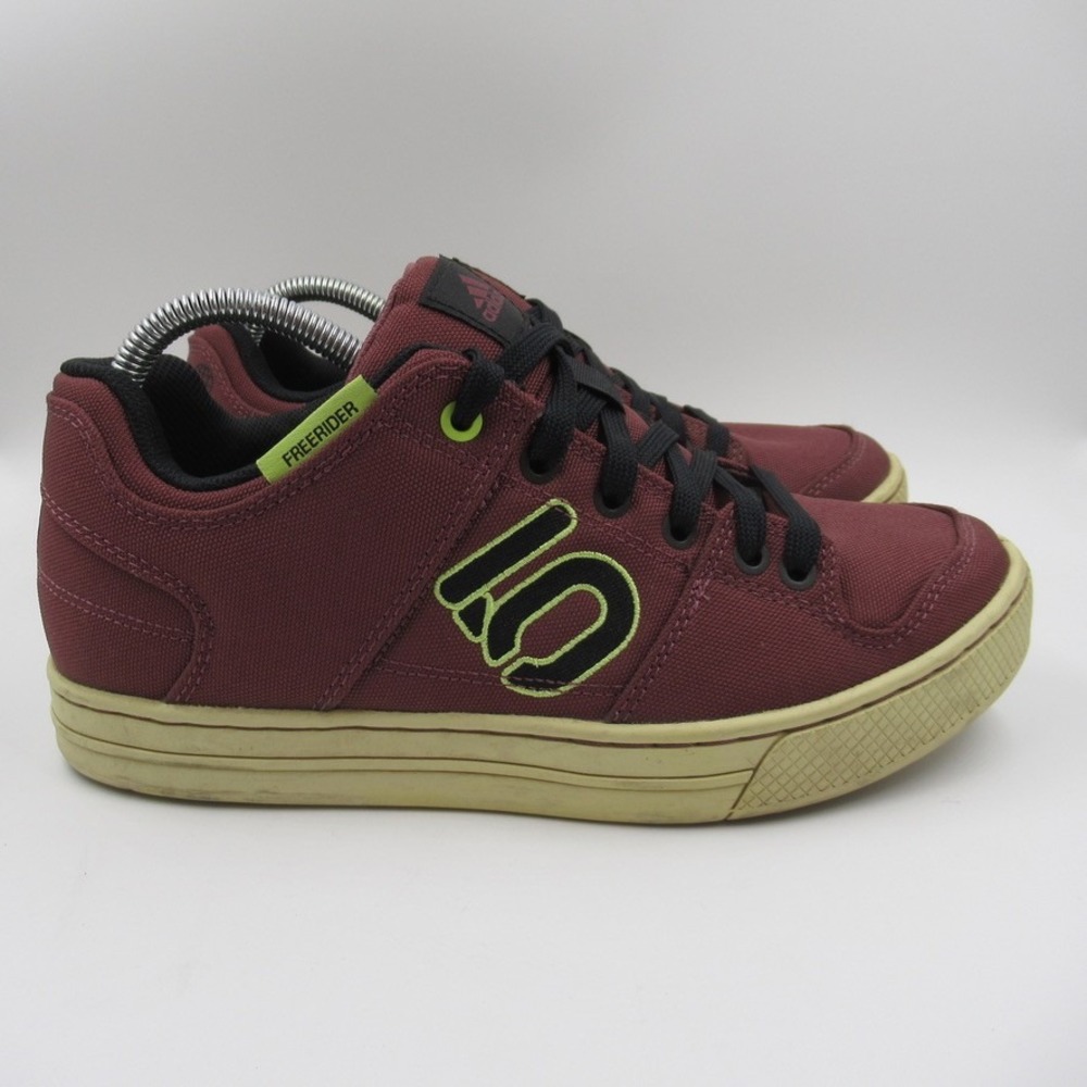 Five Ten Freerider Womens 8.5 Maroon Canvas Mountain Bike Shoes GZ4655